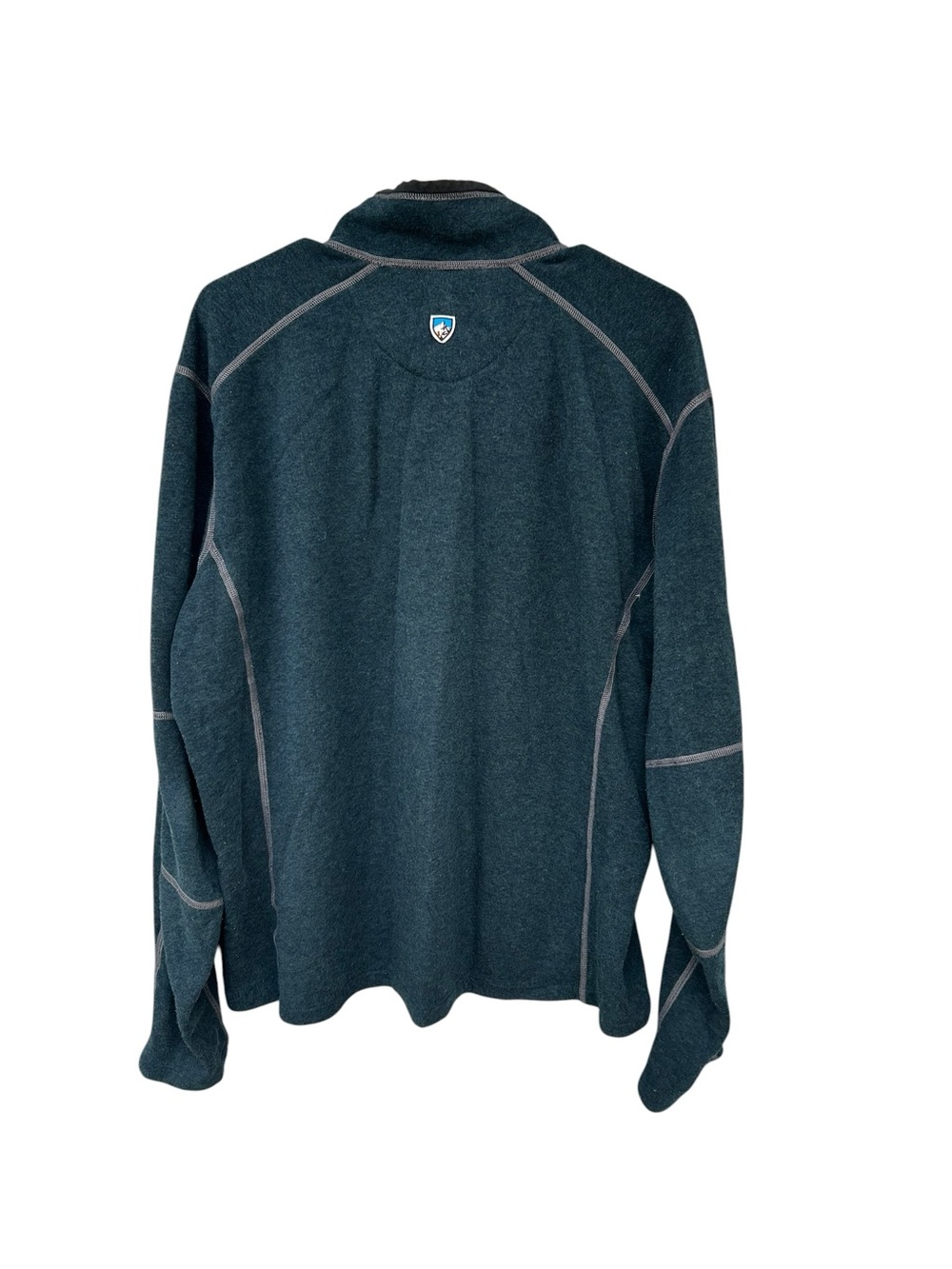 KUHL Men's Quarter-Zip Fleece Pullover Sweatshirt - Dark Teal - Size XL - Hiking - Picture 5 of 10